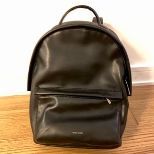 Matt & Nat Black Leather Backpack